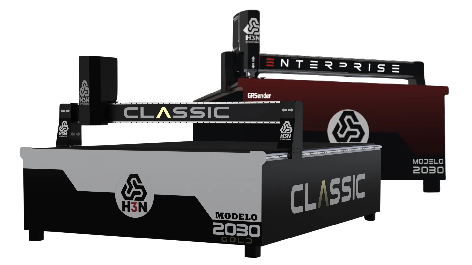 Routers CNC H3N Classic e Enterprise, modelo 2030